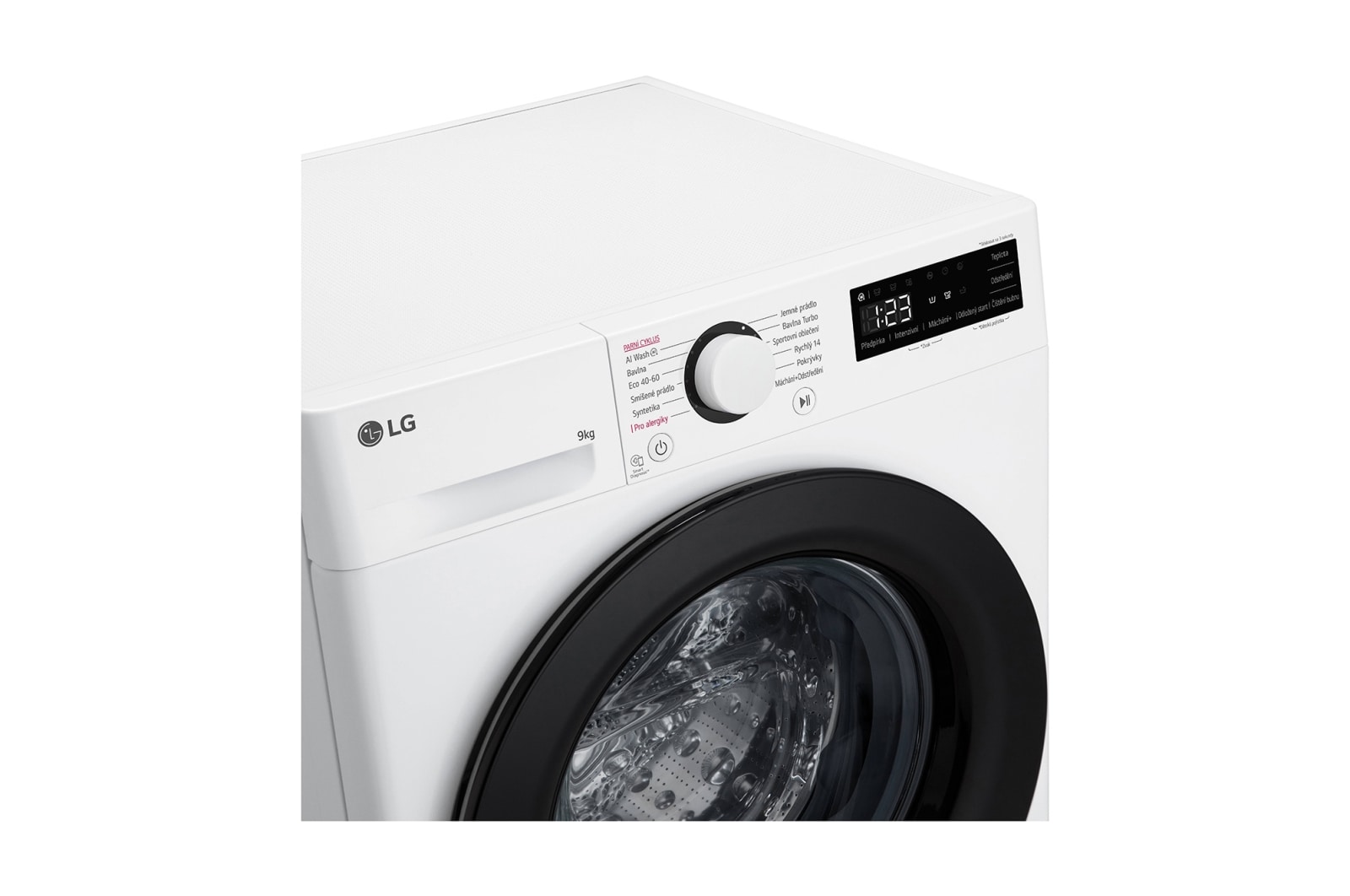 LG 9 kg parní pračka LG | A | 1400 ot./min | Direct Drive™ | AI DD™, FSR5A94WL