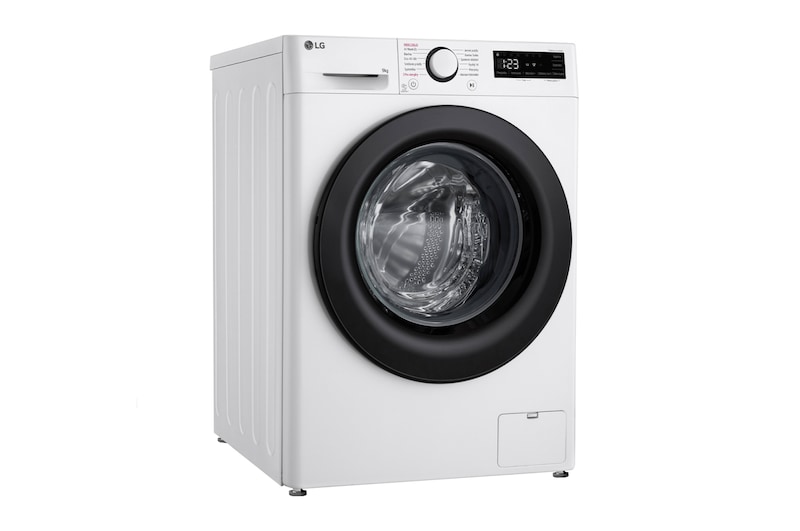 LG Parní pračka LG | 9 kg | A | 1400 ot./min | Direct Drive™ | AI DD™|Bílá, FSR5A94WL