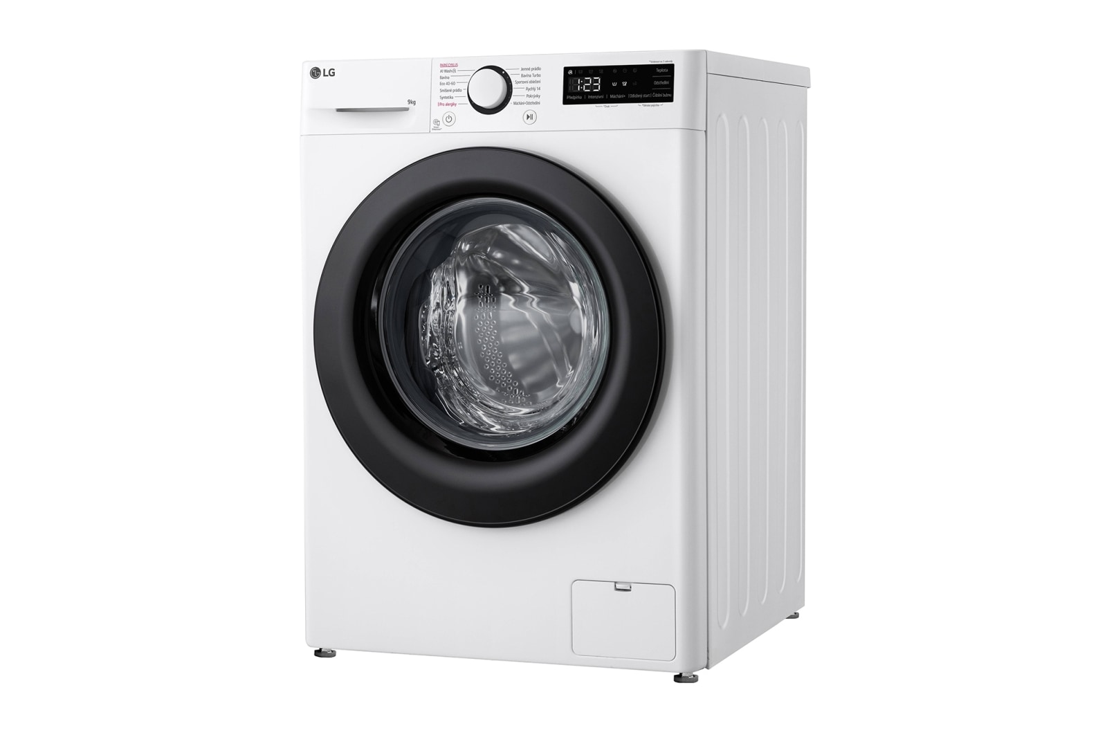 LG 9 kg parní pračka LG | A | 1400 ot./min | Direct Drive™ | AI DD™, FSR5A94WL