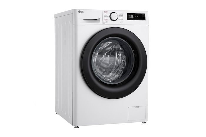 LG Parní pračka LG | 9 kg | A | 1400 ot./min | Direct Drive™ | AI DD™|Bílá, FSR5A94WL
