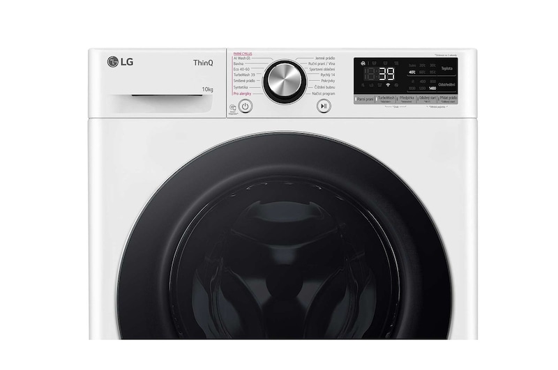 LG Parní pračka LG | 10 kg | A | 1400 ot./min | Direct Drive™ | AI DD™ |Bílá, FSR7A04WC