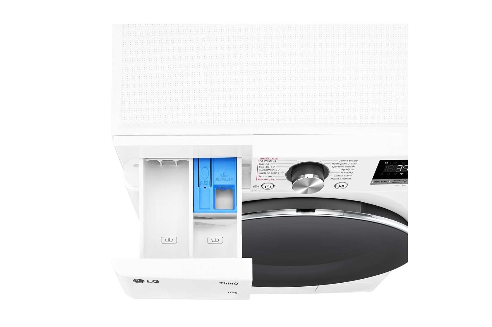 LG Parní pračka LG | 10 kg | A | 1400 ot./min | Direct Drive™ | AI DD™ |Bílá, FSR7A04WC
