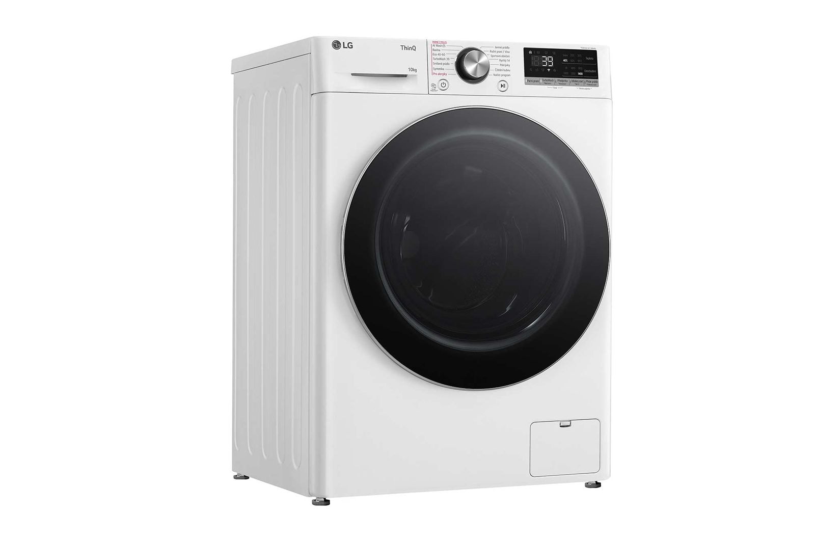 LG Parní pračka LG | 10 kg | A | 1400 ot./min | Direct Drive™ | AI DD™ |Bílá, FSR7A04WC