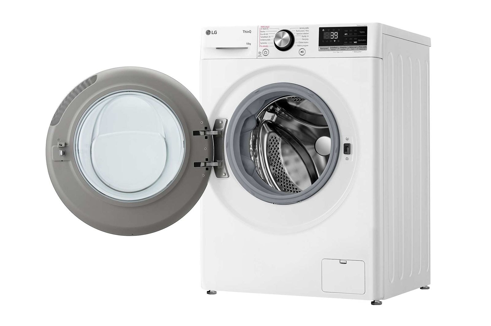 LG Parní pračka LG | 10 kg | A | 1400 ot./min | Direct Drive™ | AI DD™ |Bílá, FSR7A04WC