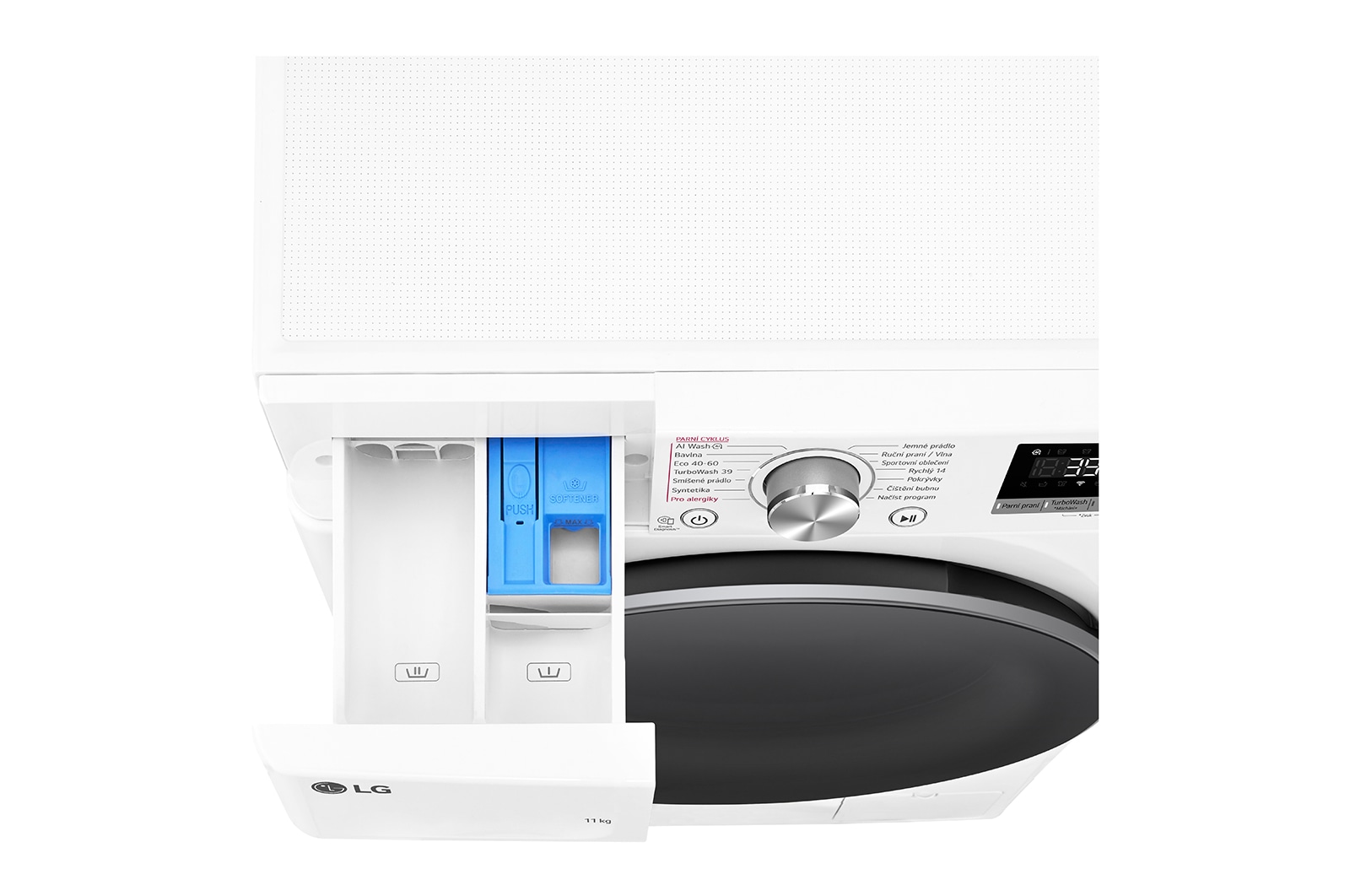 LG Parní pračka LG | 11 kg | A | 1400 ot./min | Direct Drive™ | AI DD™ |Bílá, FSR7A14WS