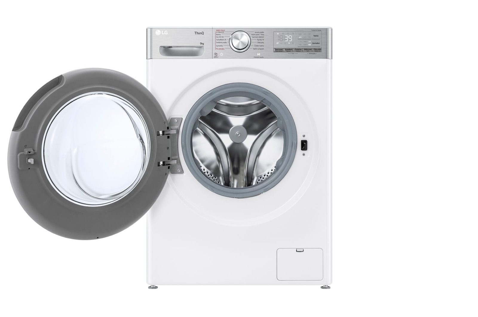 LG 9 kg parní pračka LG | A | 1400 ot./min | Direct Drive™ | AI DD™ | TurboWash™360°, FSR9A94WC