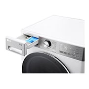 LG 9 kg parní pračka LG | 1400 ot./min | Direct Drive™ | AI DD™ | TurboWash™360°, FSR9A94WC