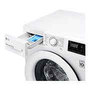 LG 6.5 kg slim parní pračka, 1200 ot./min, E  (v rozsahu A až G), Direct Drive™, Přidat prádlo, FW26V2WN3