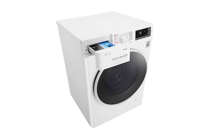 LG 8 kg parní pračka, 1400 ot./min, A+++ (v rozsahu A+++ až D), 6 Motion DD, Direct Drive™, Steam™ - parní praní, ThinQ™, Přidat prádlo, 14 programů, FW84J6TY0