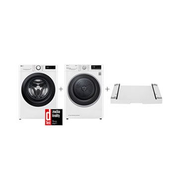 LG PRACÍ SET | LG Pračka FSR5A94WL + Sušička RC81V5AV7N + Výsuvný mezikus ZDARMA, LAUNWDSN21