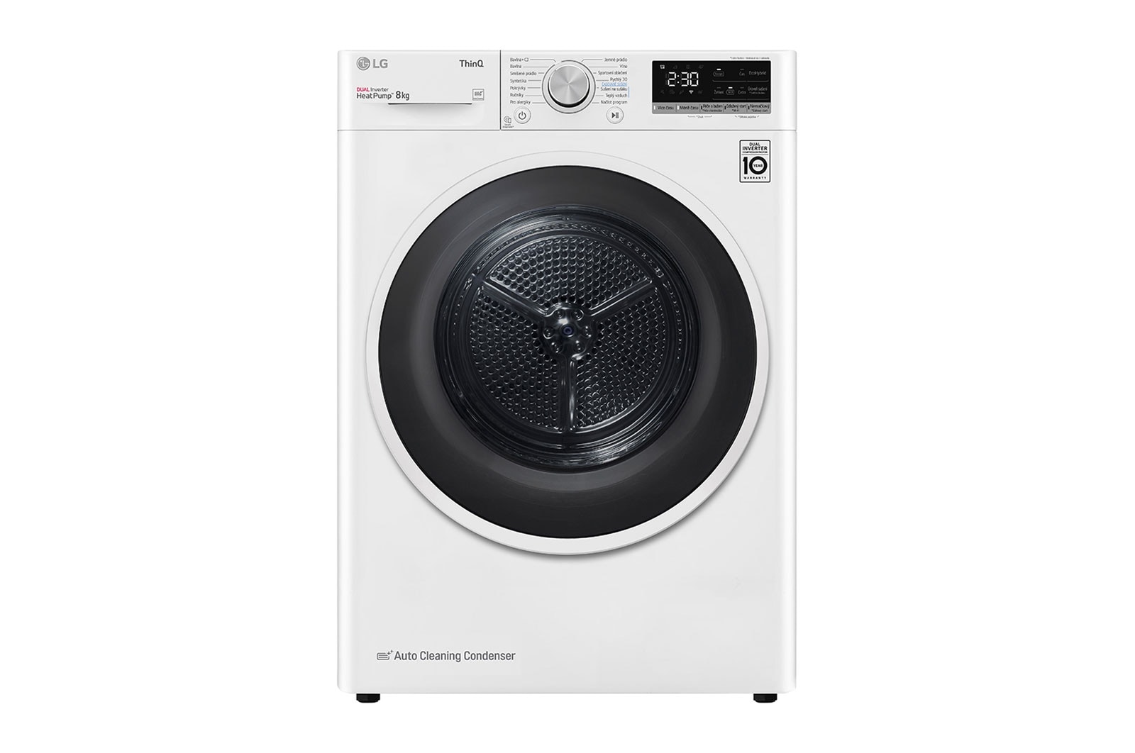 LG PRACÍ SET | 10 kg Pračka FASR3A04WS + 8 kg Sušička RC8TV9AVHN + Výsuvný mezikus, LAUNWDSN23
