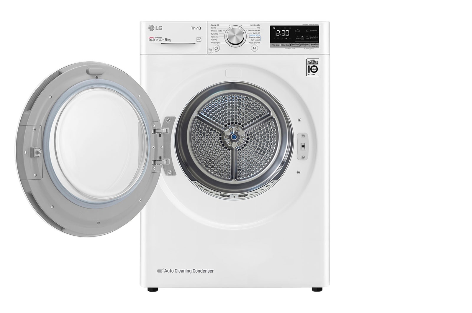 LG PRACÍ SET | 10 kg Pračka FASR3A04WS + 8 kg Sušička RC8TV9AVHN + Výsuvný mezikus, LAUNWDSN23