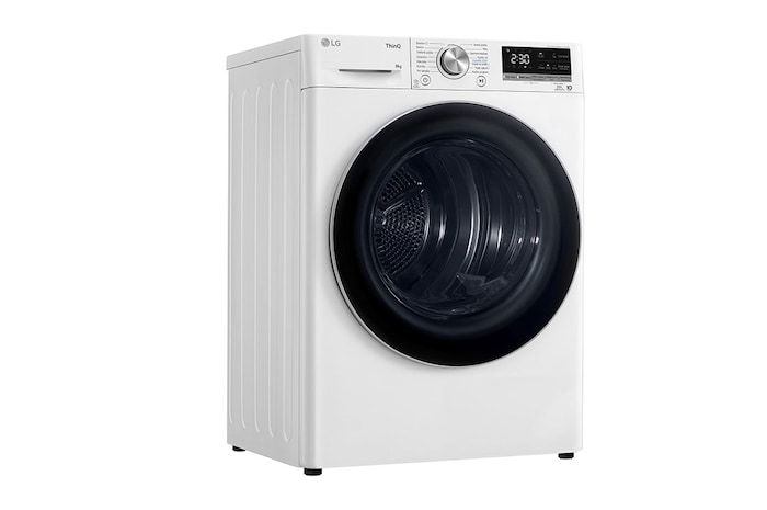 LG Sušička LG | 8 kg | DUAL Inverter Heat Pump™|ThinQ™|Bílá, RC81V9AV3N