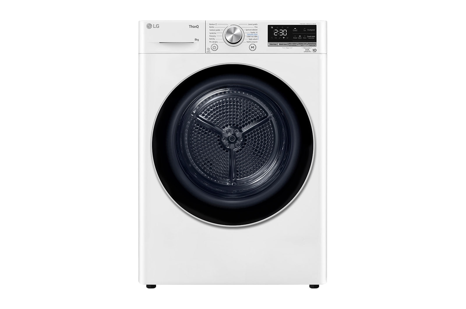 LG 8 kg sušička LG | Režim Energie / Čas | automatické čištění kondenzátoru | Wi-Fi, RC81V9AV3N, RC81V9AV3N