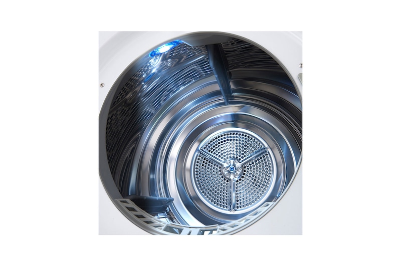 LG 8 kg hybridní sušička s tepelným čerpadlem, A+++ (v rozsahu A+++ až D), invertorový motor, Eco Hybrid™ - hybridní sušení, automatické čištění kondenzátoru, ThinQ™ + WiFi, Program Pro alergiky, RC81V9AV4Q