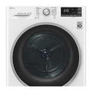 LG 8 kg sušička, A+++ (v rozsahu A+++ až D), 14 programů, 13 přídavných možností, 3 možnosti sušení, ThinQ™ + WiFi připojení, RC82EU2AV3W