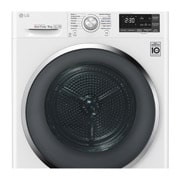 LG 9 kg sušička, A+++ (v rozsahu A+++ až D), 14 programů, 13 přídavných možností, 3 možnosti sušení, ThinQ™ + WiFi připojení, RC91U2AV2W