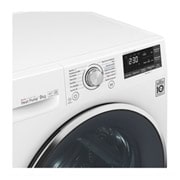 LG 9 kg sušička, A+++ (v rozsahu A+++ až D), 14 programů, 13 přídavných možností, 3 možnosti sušení, ThinQ™ + WiFi připojení, RC91U2AV2W