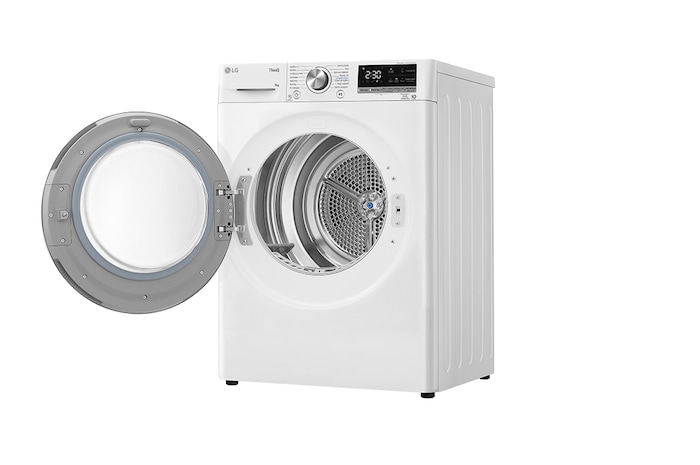 LG Sušička LG | 9 kg | DUAL Inverter Heat Pump™ |ThinQ™|Bílá, RC91V9AV3N