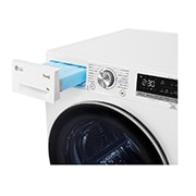 LG Sušička LG | 9 kg | DUAL Inverter Heat Pump™ |ThinQ™|Bílá, RC91V9AV3N