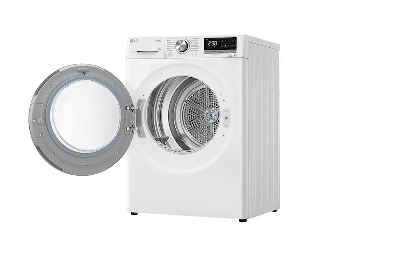 LG Sušička LG | 9 kg | DUAL Inverter Heat Pump™ |ThinQ™|Bílá, RC91V9AVSN
