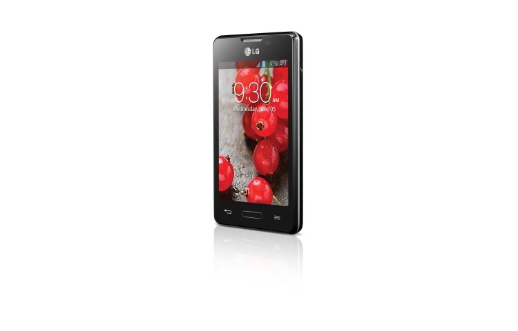 LG OPTIMUS L4 II - 3,8" IPS displej, 512MB RAM, 1GHz, PowerVR SGX 531, 4GB interní paměť, 3 Mpx fotoaparát, E440