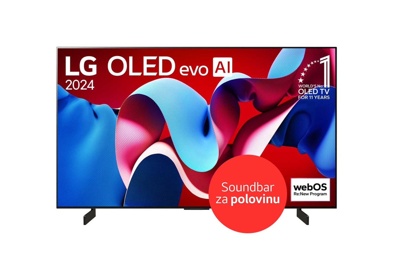 LG 42"|LG OLED evo AI|C4 4K Smart TV| OLED42C4, OLED42C45LA