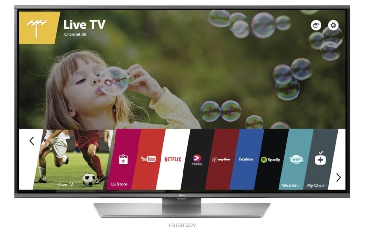 LG 43" LG Smart TV s webOS, 43LF632V