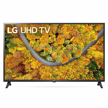 Pohled zepředu na LG UHD TV