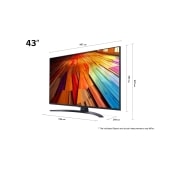 LG 43" LG UHD AI UT81 4K Smart TV 2024, 43UT81006LA