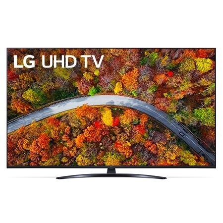 Pohled zepředu na LG UHD TV