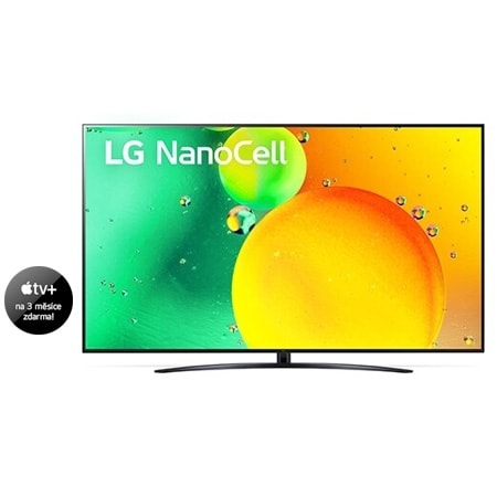 Pohled na televizor LG NanoCell zepředu
