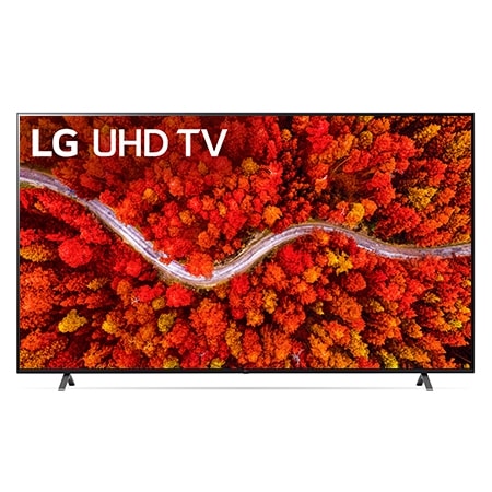 Pohled zepředu na LG UHD TV