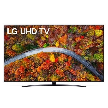 Pohled zepředu na LG UHD TV