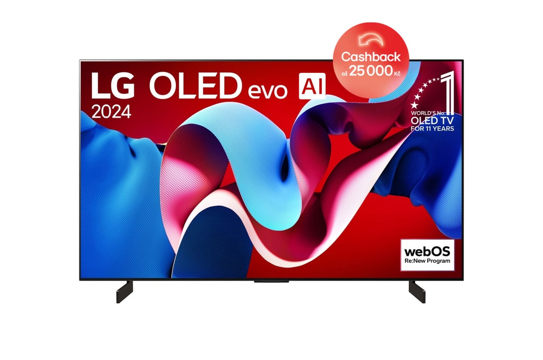 LG 42" LG OLED evo AI C4 4K Smart TV OLED42C4, OLED42C44LA
