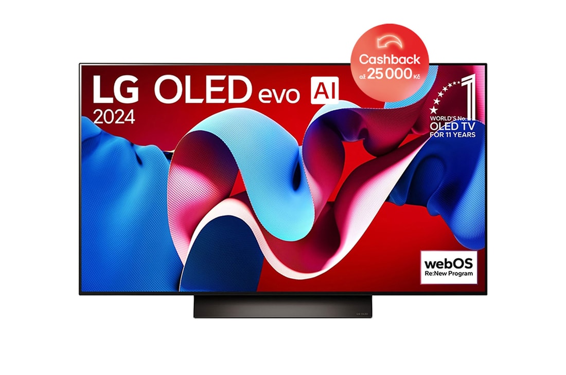 LG 48" LG OLED evo AI C4 4K Smart TV OLED48C4, OLED48C44LA