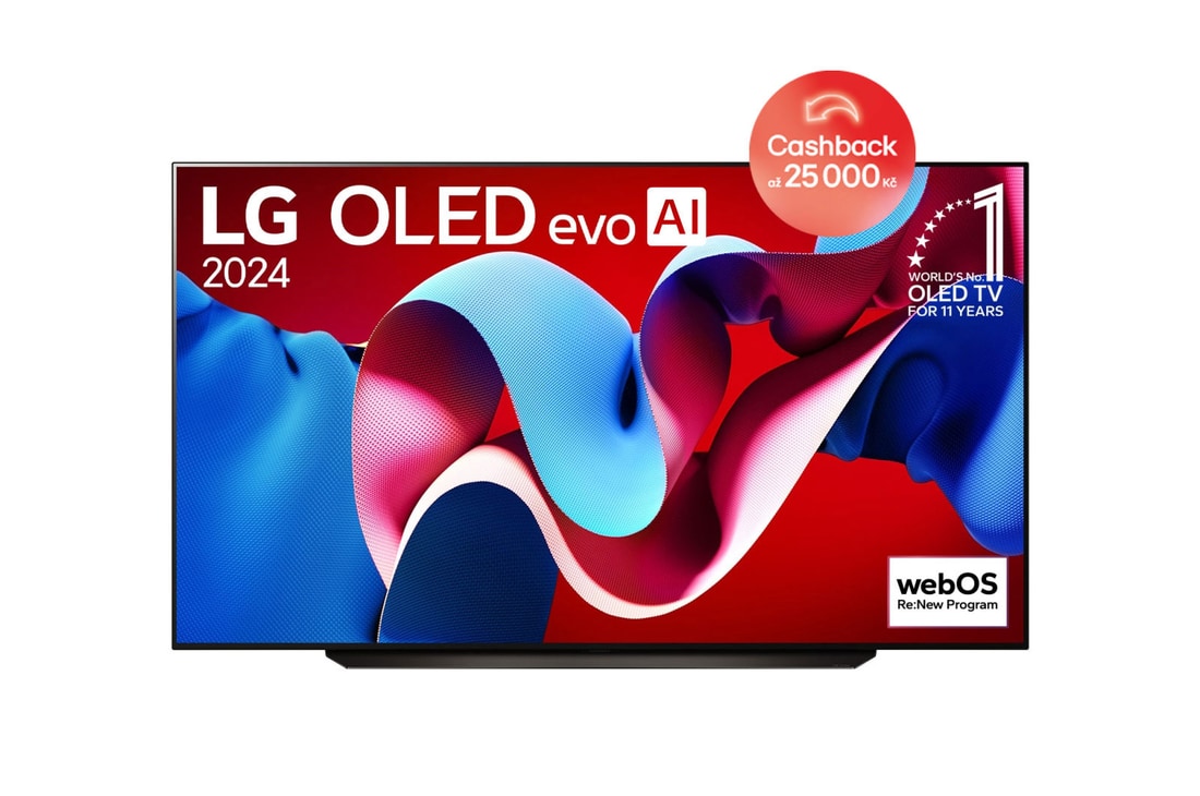 LG 83" LG OLED evo AI C4 4K Smart TV OLED83C4, OLED83C44LA