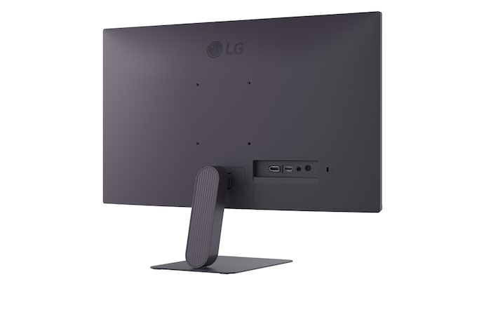boční pohled na nakloněný monitor