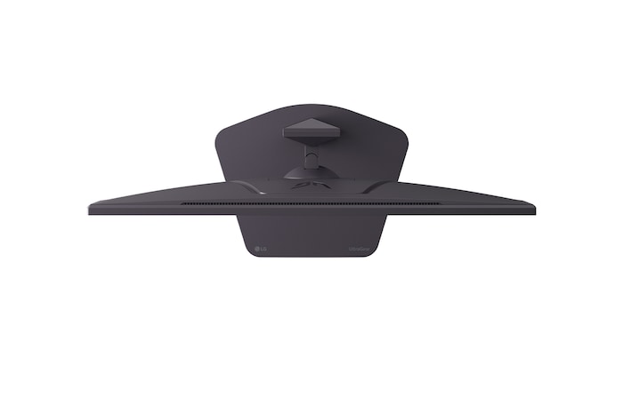 pohled na monitor zepředu se sníženým stojanem