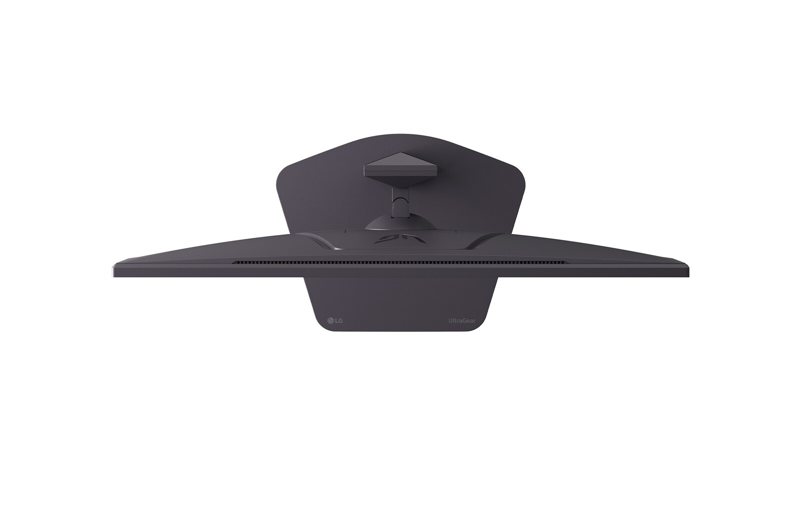 pohled na monitor zepředu se sníženým stojanem