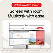 Screen with room. Multitask with ease.