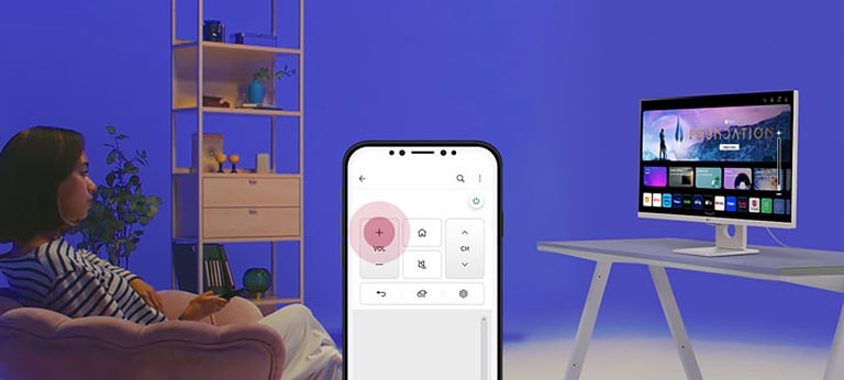 Pomocí aplikace ThinQ app můžete používat klíčové funkce dálkového ovládání.