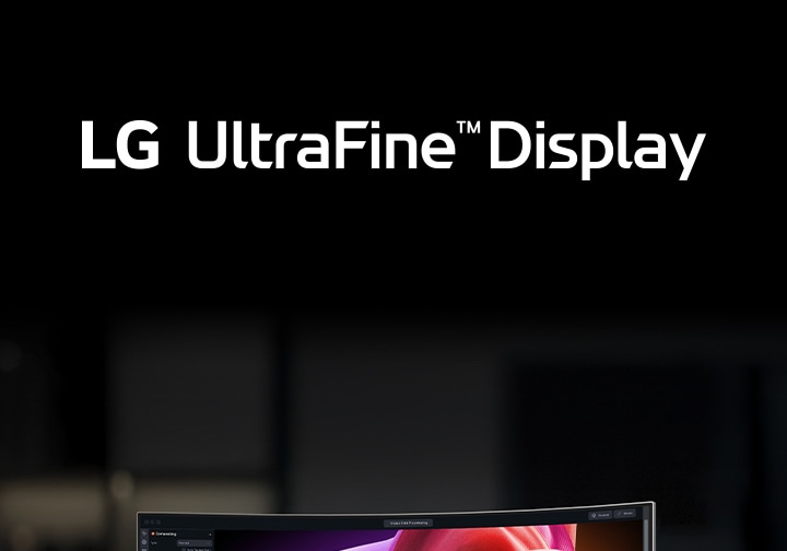 Logo LG UltraFine Monitor.