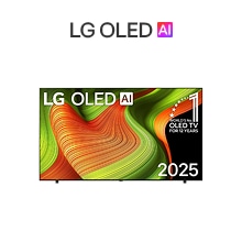 Přední pohled na produkt LG OLED AI.