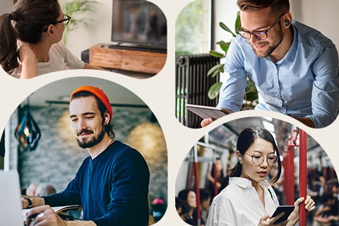 Lifestyle obrázky z užívání LG TONE Free T90S