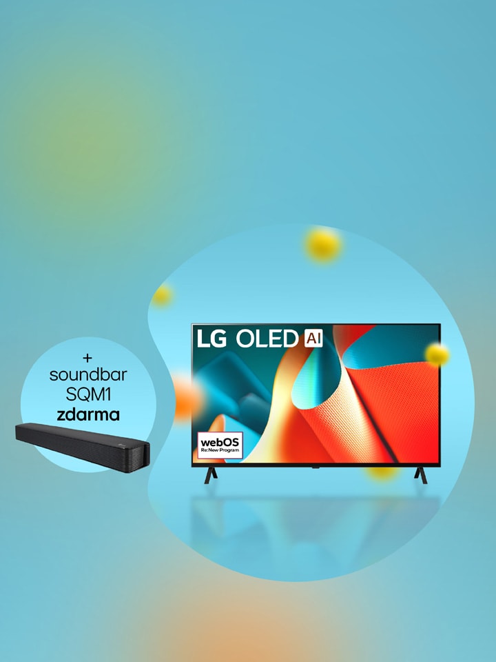 OLED55B4E se Soundbarem SQM1 zdarma