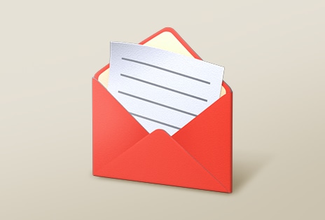 Symbol eines Briefumschlags als Hinweis auf den LG Member Newsletter.