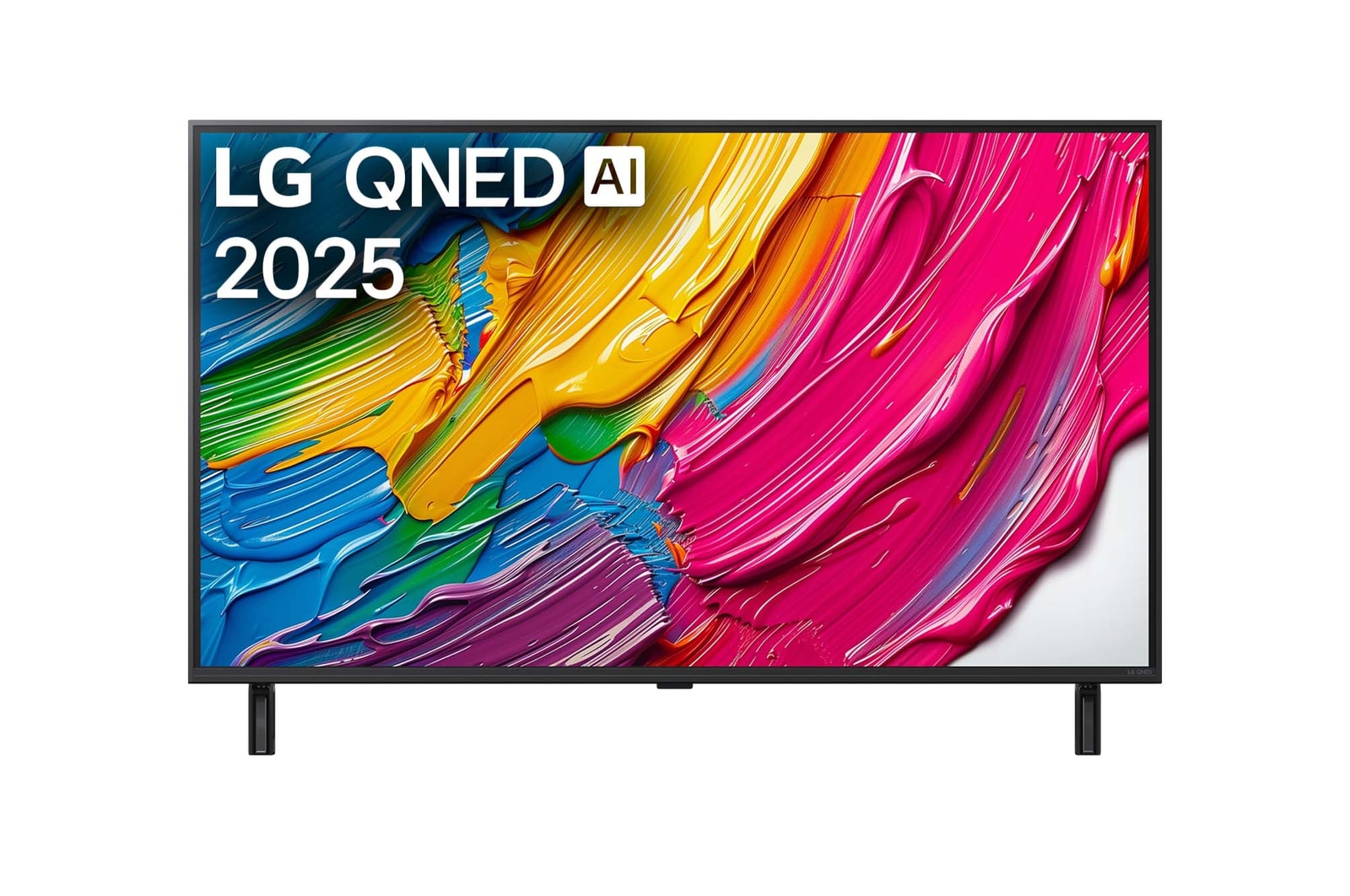 Frontansicht des 43 Zoll LG QNED AI QNED80 4K Smart TV 43QNED80A6A