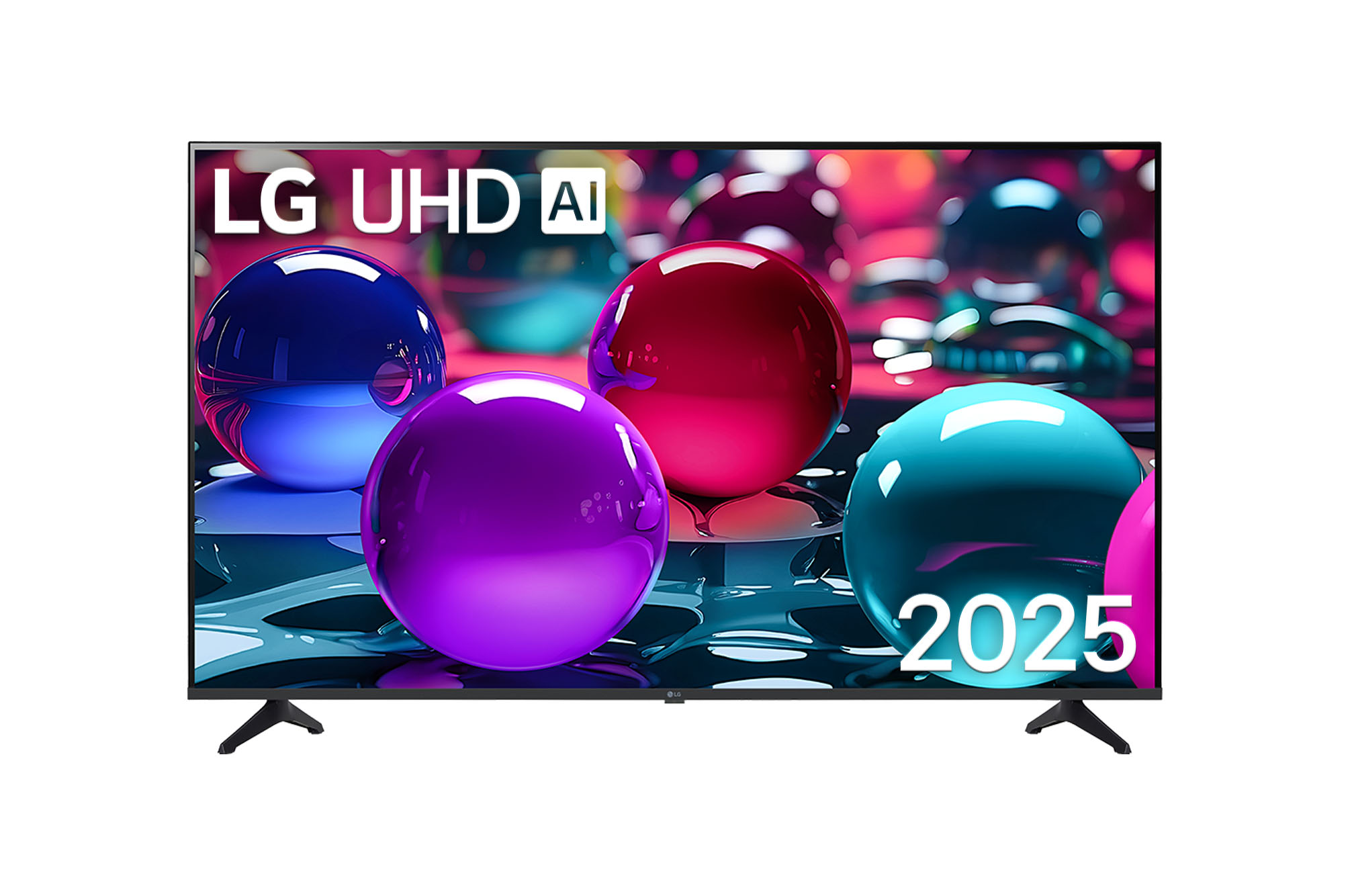 Vorderseite von 55 Zoll LG UHD AI UA73 4K Smart TV 55UA73006LA