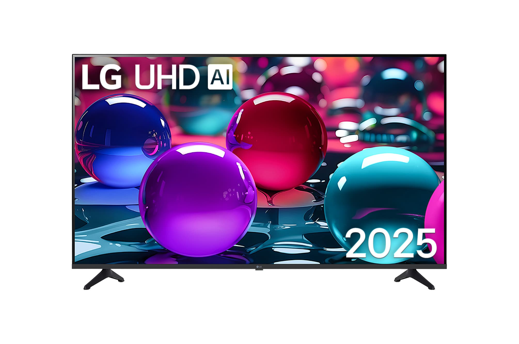 Vorderseite von 65 Zoll LG UHD AI UA73 4K Smart TV 65UA73006LA